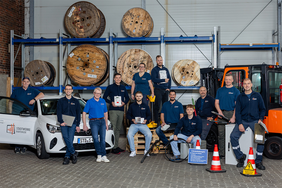Teambild Stromversorgung der Stadtwerke Buxtehude
