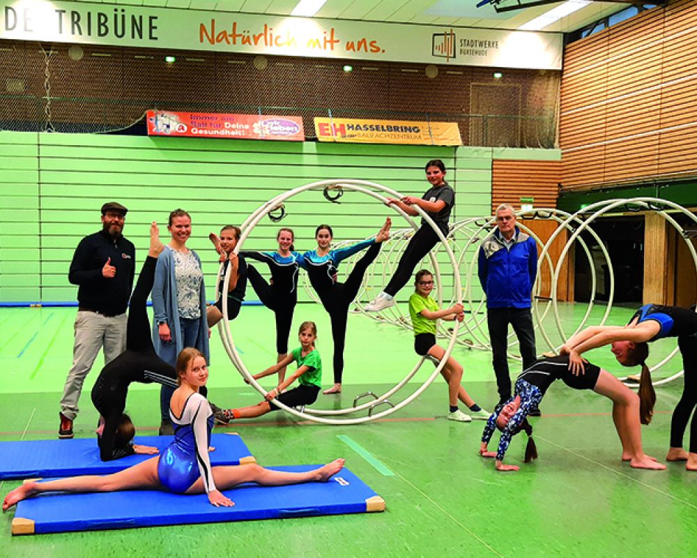 2021 Scheckübergabe Kunstturnen & Rhönrad